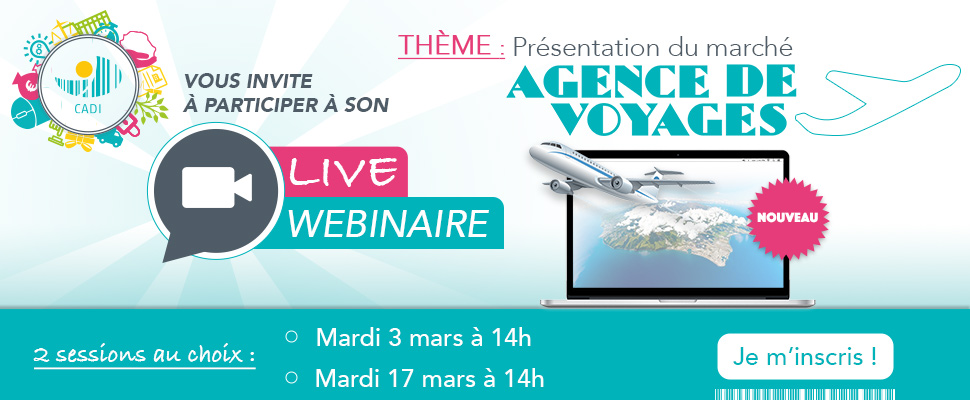 Invitation à notre webinaire : Agence de voyages