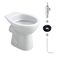 Cuvette WC sortie horizontale à alimentation indépendante