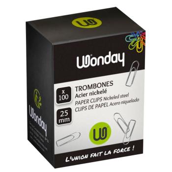 Boite de 100 attaches lettres 25mm