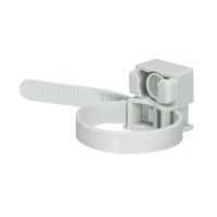 Collier a embase gris pour tube IRL D16mm D32mm ou cable D13 à D38mm
