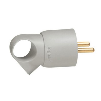 Fiche plexo 10-16A gris (male)