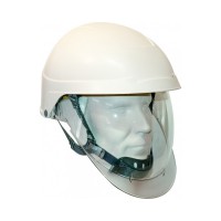 Casque idra 2 blanc avec jugulaire + ecran bulle intégré