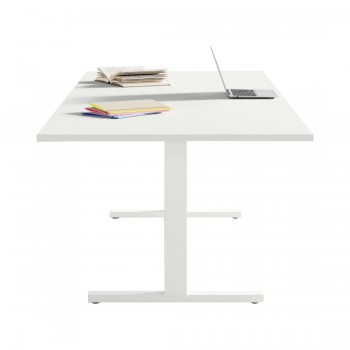 Table de réunion rectangulaire Oxi L210 x P100 cm