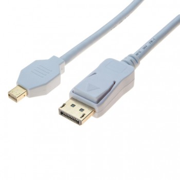 Cable displayport / mini displayport 1.2 blanc - 2m