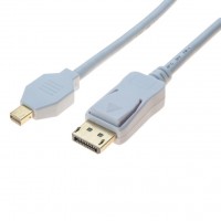 Cable displayport / mini displayport 1.2 blanc - 2m