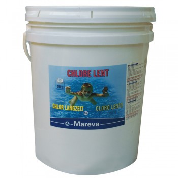 Chlore lent galet emballé 250g 25kg