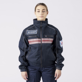 Blouson coupe-vent avec bandes