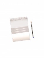 Sachet temoin transparent 18x25 avec zip paquet de 100