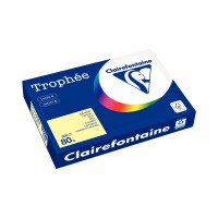 Papier A3 80g divers coloris pastel CLAIREFONTAINE TROPHEE - 500F