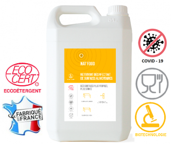 Nettoyant désinfectant de surfaces alimentaires - 5L