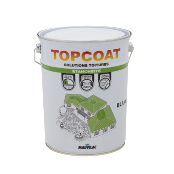 Peinture étanche imperméable pour toitureTopcoat blanc 5kg