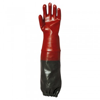 Gant pvc rouge enduit actifresh long 65cm