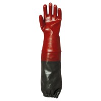 Gant pvc rouge enduit actifresh long 65cm