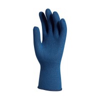 Gant termique thermastat bleu tricoté