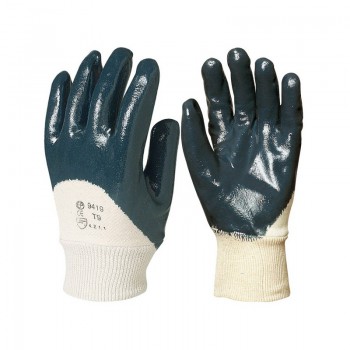 Gant eurolite nitrile bleu dos n/enduit