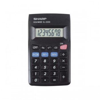 Calculatrice de poche - alimentation solaire/pile - 8 chiffres - conversion monétaire