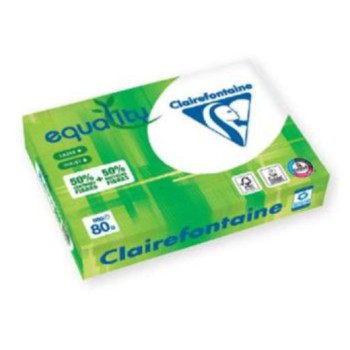 Papier A4 blanc 80g Clairefontaine EQUALITY FSC 50% recyclé - 500F