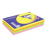 Papier A4 couleur Trophée 80G - Assortiment 4x125F FLUO