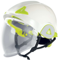 CASQUE ONYX2 BLANC/JAUNE AVEC VISIERE
