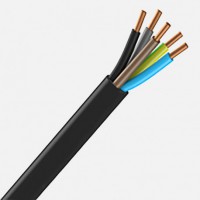 Cable rigide RO2V 5G1.5 noir avec V/J TOURET 1000M
