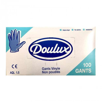 Gants d'examen vinyle non poudré DOULUX