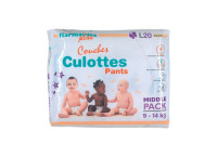 Changes complets écologiques jetables enfant forme culotte 9/14 kg