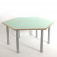 Table hexagonale D130 cm - T1 à T6