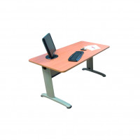 Bureau droit Off Concept L120 - noyer