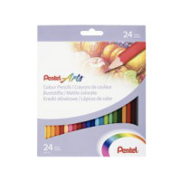 24 crayons couleur assortis