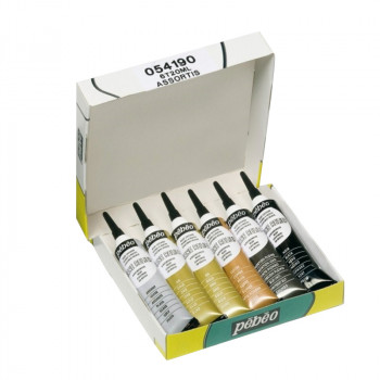 6 tubes cerne relief assortis