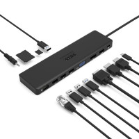 Station d'accueil double écran 4K pour appareil type C