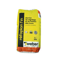 Mortier de ragréage et de finition - Refoplan - gris - 25kg