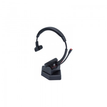 Casque audio avec micro sans fil bluetooth monaural + socle usb-a