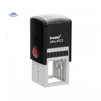 Timbre à encrage automatique carré ou rond + recharge d'encre type cachet officiel - entre 4 et 6 lignes