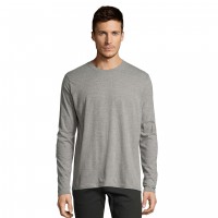 Tee shirt manches longues homme gris