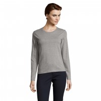 Tee shirt manches longues femme gris