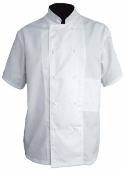 Veste de cuisine mixte manches courtes