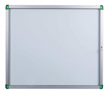 Vitrine d'extérieur 15 A4 à porte battante Leaf -  H97.4 x L113.6 cm