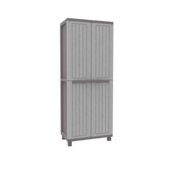 Armoire haute PVC - 2 portes battantes 