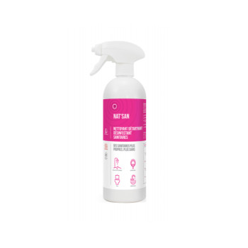 Nettoyant dégraissant désinfectant sanitaires Nat'San - 750ml