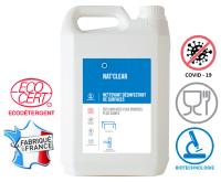 Nettoyant désinfectant de surfaces Nat'Clear - 5L