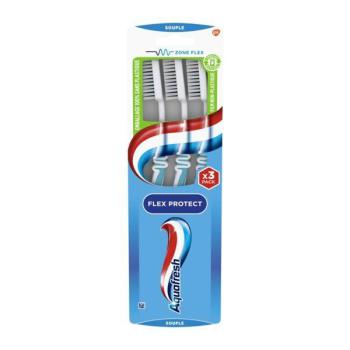 Lot de 3 brosses à dents souple Aquafresh flex