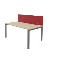 Séparateur frontal mélaminé L180 cm Bewall + pinces métal pour séparateur solo