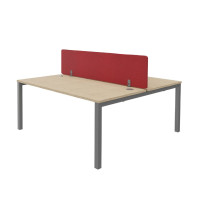 Séparateur frontal mélaminé L140 cm Bewall + pinces métal pour séparateur multiposte