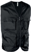 GILET KARIBAN BLEU MARINE MULTIPOCHES