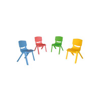 Chaise monobloc pour restaurant scolaire polypropylène T1 à T4