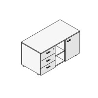 Console mobile de rangement