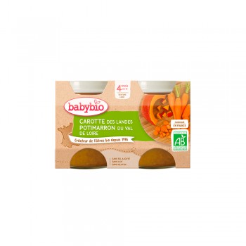 Purée de Carotte Potimarron Babybio - 12 pots 130g