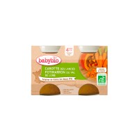 Purée de Carotte Potimarron Babybio - 12 pots 130g