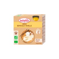 Gourde Crème Vanille Babybio - 24 gourdes 85g